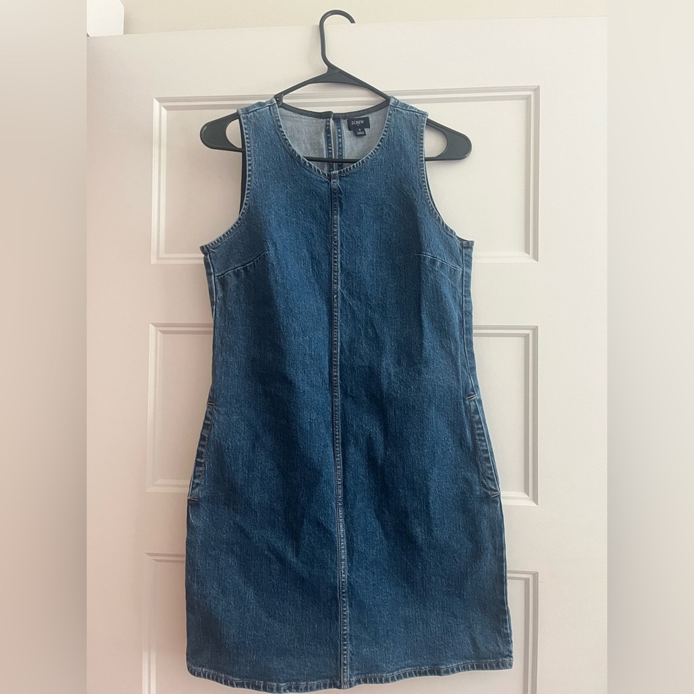 Denim Mini Shift Dress